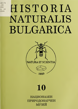 Historia Naturalis Bulgarica