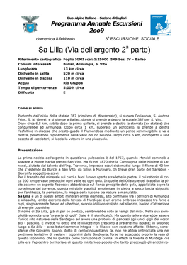 Sa Lilla (Via Dell’Argento 2 Parte)