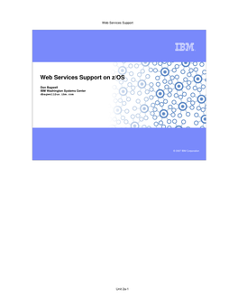 Web Services Support on Z/OS