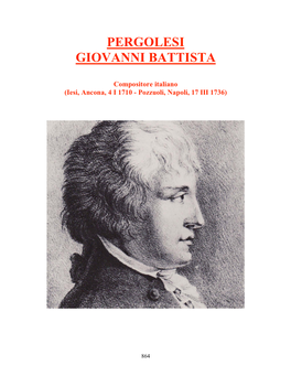 Pergolesi Giovanni Battista