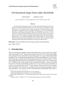 On Birational Maps from Cubic Threefolds