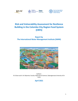 Risk and Vulnerability Assessment for Resilience Building in the Colombo City Region Food System (CRFS)