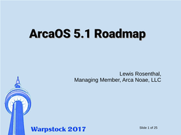 Arcaos 5.1 Roadmap