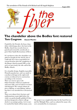 The Chandelier Above the Bodley Font Restored Tom Cosgrove Church Warden