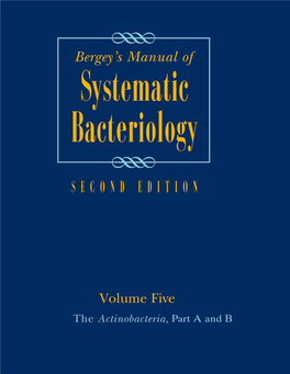 Of Bergey's Manual