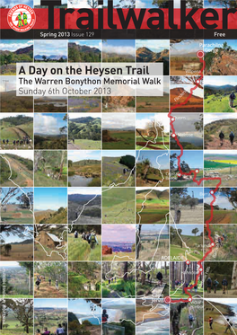A Day on the Heysen Trail Pound S E the Warren Bonython Memorial Walk G N a R Rs Sunday 6Th October 2013 E D in Fl