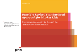 Basel IV: Revised Standardised Approach for Market Risk