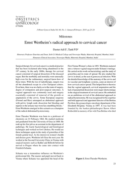 Ernst Wertheim's Radical Approach to Cervical Cancer
