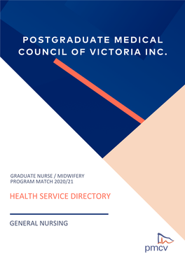 Health Service Directory 2020/21 – General Nursing Page 2 of 60 Echuca Regional Health