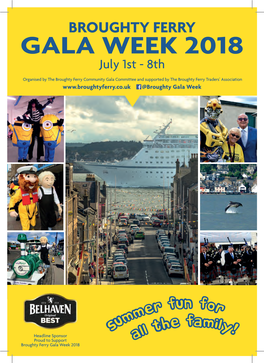 BROUGHTY FERRY GALA WEEK 2018 July 1St - 8Th