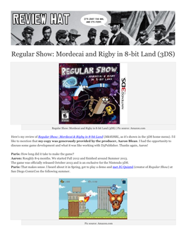 Regular Show: Mordecai and Rigby in 8-Bit Land (3DS)