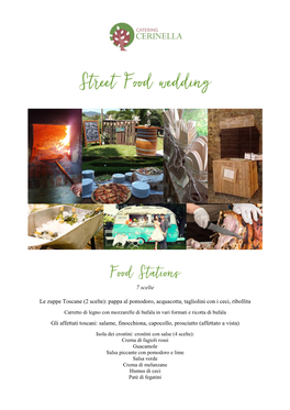 Street Food Wedding – Catering Cerinella