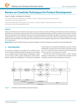 Review on Creativity Techniques for Product Development