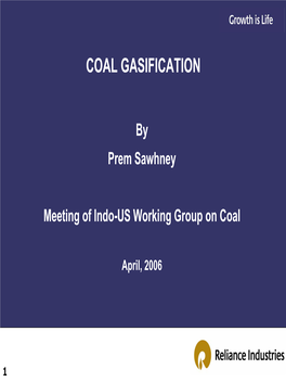 Coal Gasification