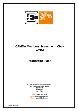 (CMIC) Information Pack