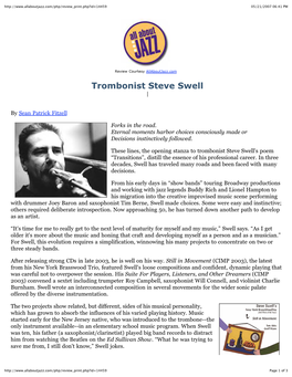 Trombonist Steve Swell |