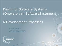 Software Development Processes Lecture