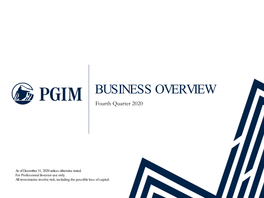 Pgim Marketing Update