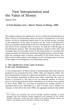 Marx's Theory of Money: Modern Appraisals