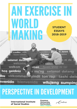 An Exercise in Worldmaking Best Student Essays of 2018/19