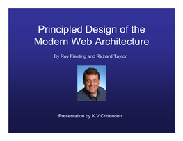 Principled Design of the Modern Web Architecture