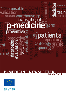 P-MEDICINE NEWSLETTERISSUE NO 4 2 No 4 • February 2015 No 4 • February