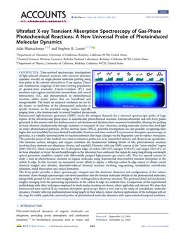 Ultrafast X‑Ray Transient Absorption