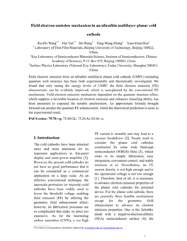 Field Electron Emission Mechanism in an Ultrathin Multilayer Planar Cold