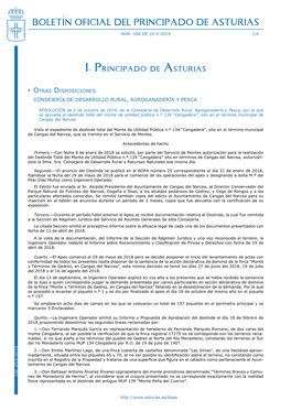 Boletín Oficial Del Principado De Asturias