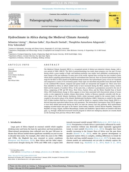 Hydroclimate in Africa During the Medieval Climate Anomaly