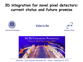 3D Integration for Novel Pixel Detectors: Current Status and Future Promise