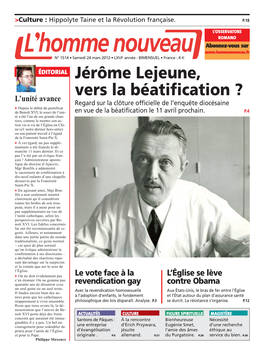 Jérôme Lejeune, Vers La Béatification ?