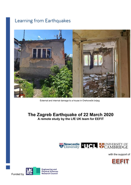 JULY 2020 the Zagreb Earthquake of 22 March 2020