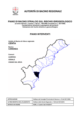 Piano Degli Interventi  Carta Degli Interventi;