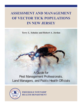 Assessment and Management of Vector Tick Populations in New Jersey
