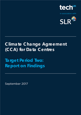 Climate Change Agreement (CCA) for Data Centres Target Period