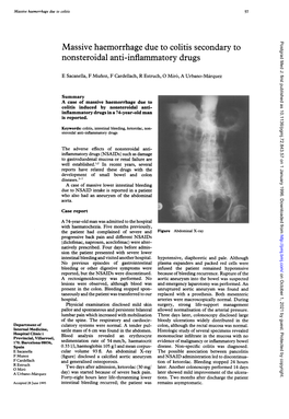 Nonsteroidal Anti-Inflammatory Drugs