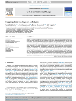 Mapping Global Land System Archetypes