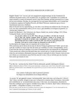 Rappel: Guido 'Von' List Est, Par Son Engagement Pangermanique Un Des Fondateurs De L'absence De Pensée Nazie, C'est Un Paléo-Nazi, En Quelque Sorte