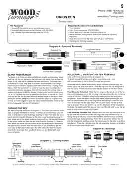 Orion Pen Instructions