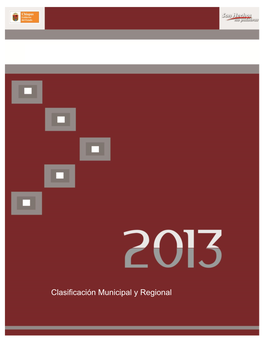 Clasificación Municipal Y Regional