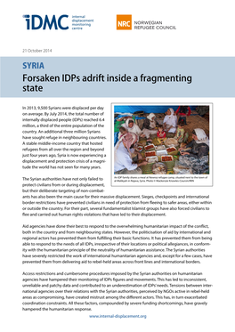 Syria: Forsaken Idps Adrift Inside a Fragmenting State