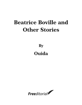 Beatrice Boville and Other Stories