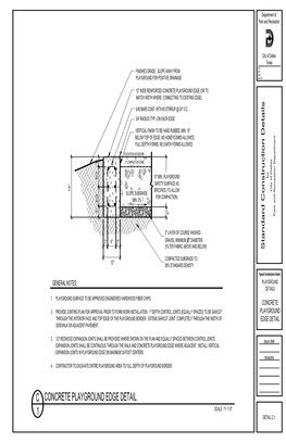 C-1 Concrete Playground Edge Detail