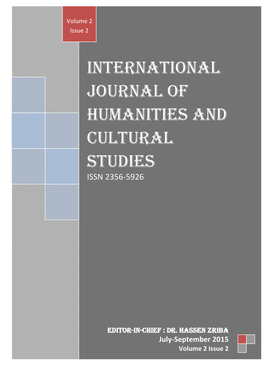 International Journal of Humanities and Cultural Studies ISSN 2356-5926