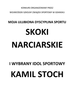 Skoki Narciarskie