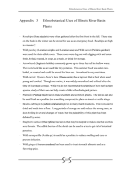 Appendix 3 Ethnobotanical Uses of Illinois River Basin Plants