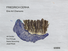 Friedrich Cerha — Eine Art Chansons
