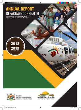 Annual Report Department of Health Province of Mpumalanga