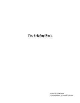 Tax Briefing Book